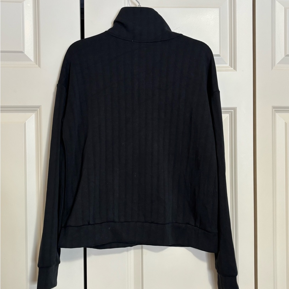 NWT Elie Tahari black striped Zip-Up - Picture 2 of 10